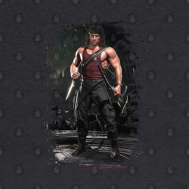 Mortal Kombat 11 Rambo Print - 57212130 by Semenov